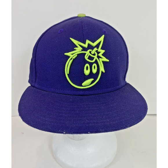 The Hundreds Adam Outline Bomb 59Fifty Snapback Cap 73/4 Purple - Picture 3 of 12